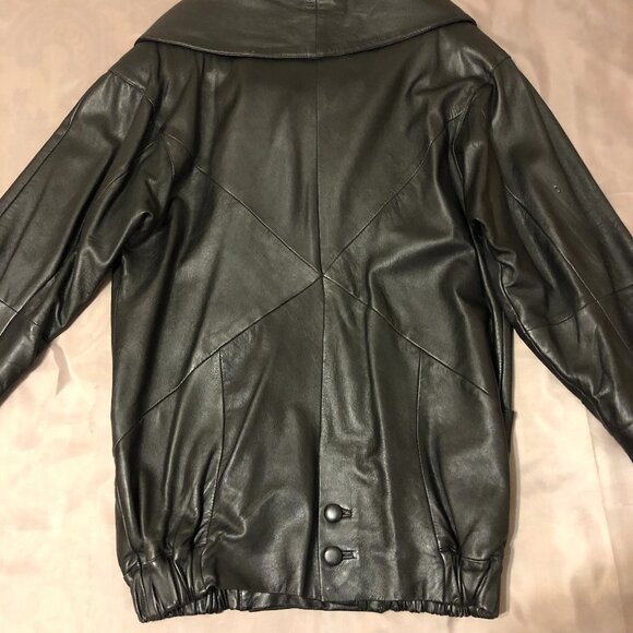 Vintage Boutique Long Leather Jacket - Picture 3 of 16
